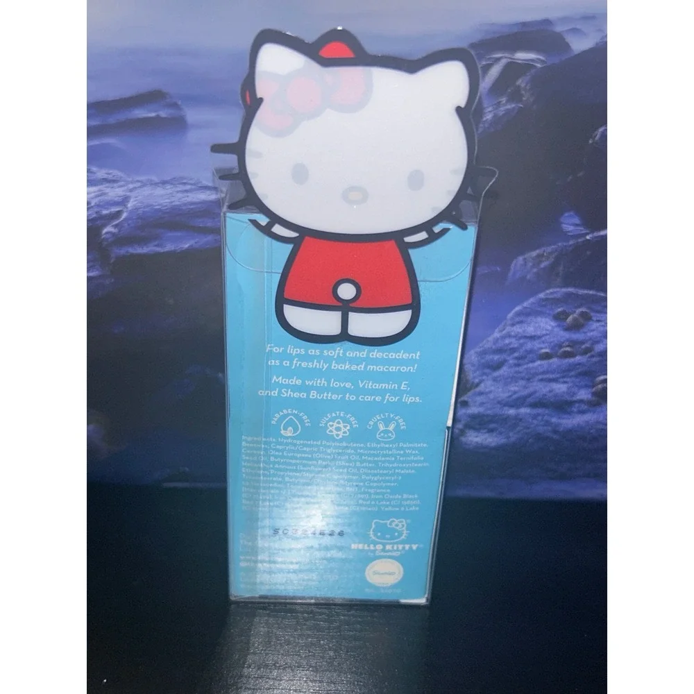 The Creme Shop X Hello Kitty Macaron Lip Balm Cool As Mint Limited Edition
